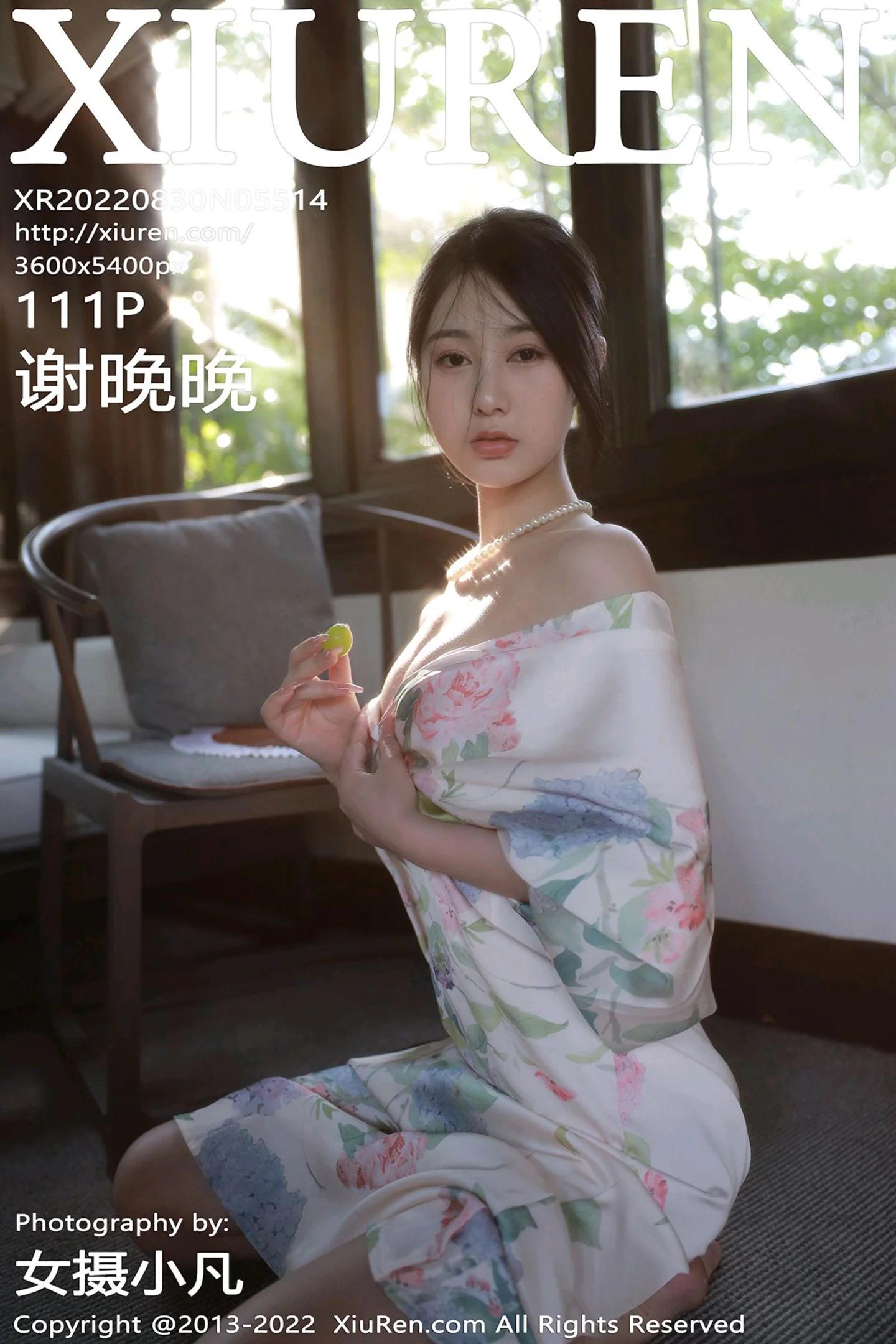[XiuRen秀人网]No.5514_模特谢晚晚性感白色带花纹长裙配原色丝袜秀完美身材诱惑写真111P-秀人网 - XiuRen.Space
